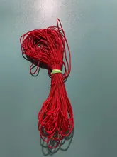 Cordón de nailon rojo de 10 metros/lote, 0,8/1,0mm, hilo de macramé con nudo chino, pulsera trenzada, borlas, hilo para ABALORIOS