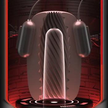 GALAKU 8 Gears Speed Trainer Electric Jet Cup Male Glans Massage Penis Trainer 4