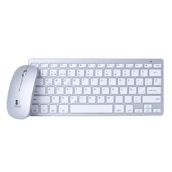 

Keyboard and Mouse subblim oco001 dynamic compact silver-bluetooth keyboard 3.0-optical mouse 1600dpi-compact design