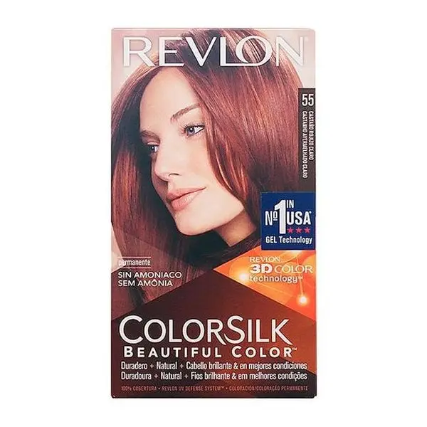 Краситель без аммиака Colorsilk Revlon светильник auburn