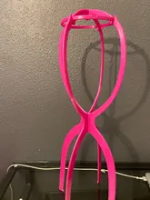 XTREND-soporte para pelucas ajustables de colores, 1 unidad, sombrero de plástico, exhibidor, cabeza de maniquí, soporte portátil, peluca plegable soporte para pelucas