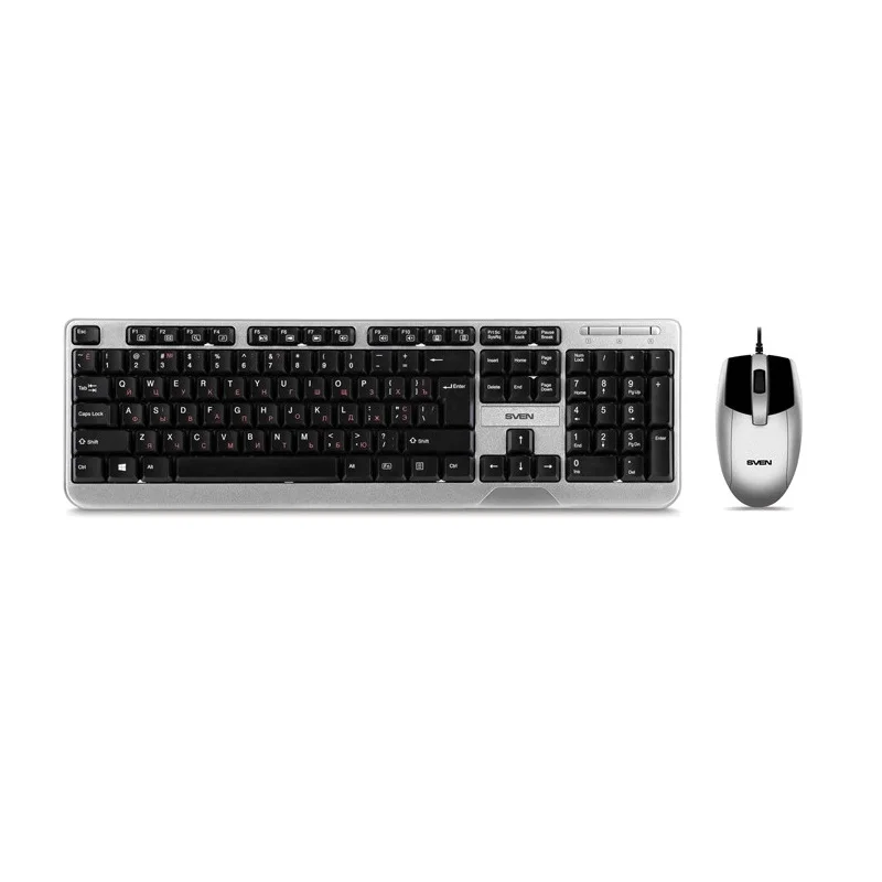 Комплект клавиатура+мышь проводные. Sven KB-S330C (USB 104+12 клавиши 1000 dpi) (SV-017316) |