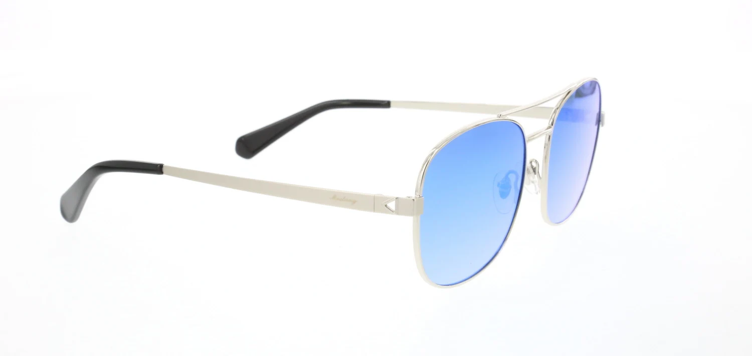 

Men's sunglasses mu 1957 01 metal silver organic rectangle rectangular 52-19-140 mustang