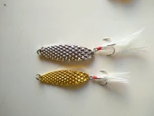 Spoon Fishing Lures Trout Artificial-Bait Bass-Tackle Metal Spinner Silver Pike 15g 10g