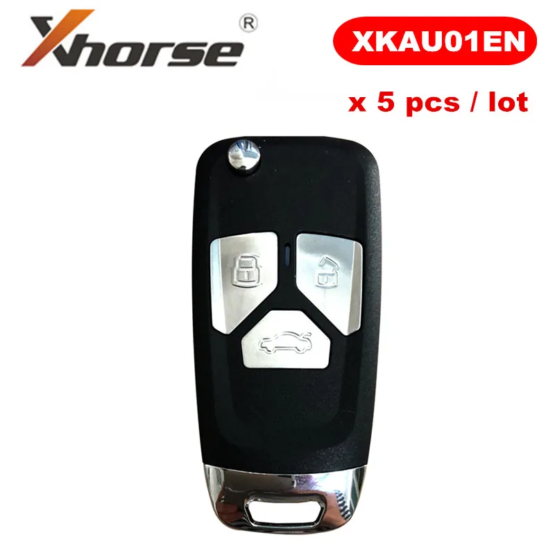 XHORSE XKAU01EN проводной 3 кнопки для AUDI Тип VVDI Универсальный брендированный флип-пульт