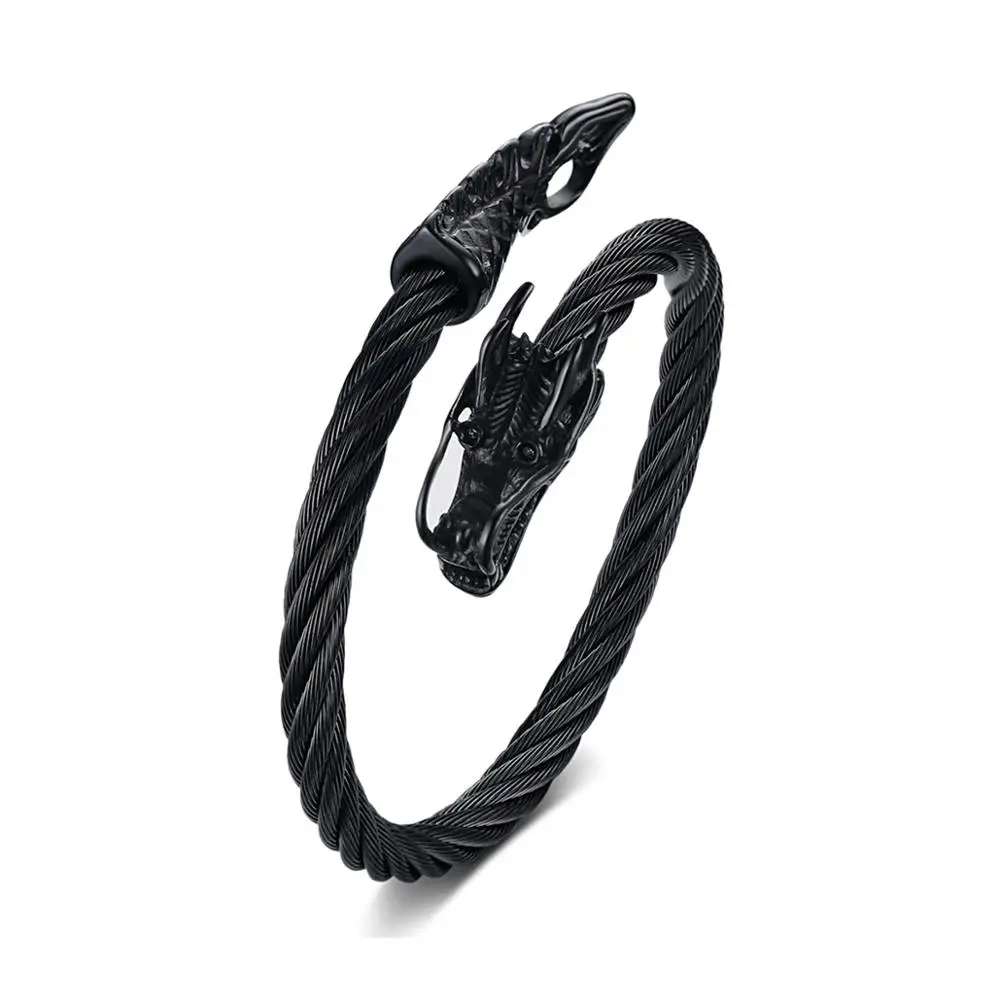Стиль браслеты в Форме Дракона крутые модные мужские аксессуары ювелирные изделия для мужчин оптом