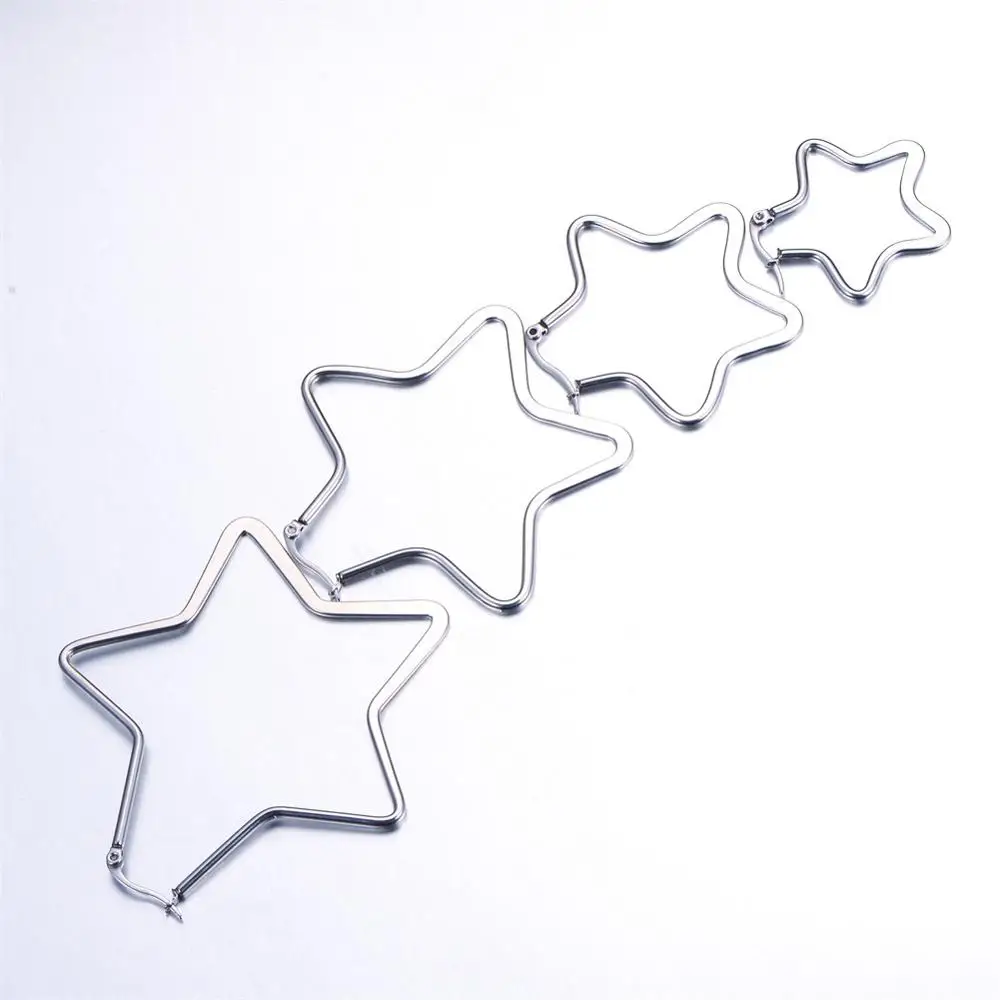 4 Pairs Korea Simple Five-pointed Star Earrings Fashion jewelry simple earrings small Star ear ring for women
