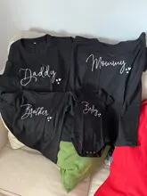 Ropa a juego para la familia, trajes estampados para papá mamá, Brother, hermana, bebé, camisetas de hijo, ropa de bebé