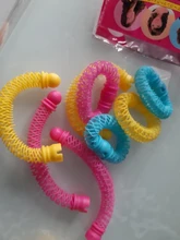 Peluquería magia rizador de pelo rizos en espiral de Donuts Curl Herramienta de Peinado accesorios para el cabello hágalo usted mismo 8 Uds 7cm * 6 cm