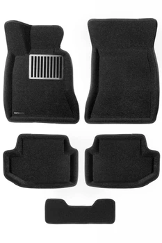 

Textile 3D mats euromat3d luxe in the salon for BMW 5 (F10) (2014-2016) metal thrust