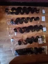 Extensiones de cabello humano con ondas corporales, cierre de encaje, cabello brasileño Remy, ondulado, 3/4 mechones con cierre, extensión de 30 pulgadas