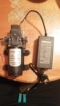 Mini bomba de agua de diafragma de 12V con interruptor automático, bomba de agua eléctrica de alta presión para lavado de coche, 60W, 5 litros por minuto, pulverizador automático de agua de 0.8Mpa