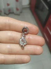 Boosbiy-colgante de cristal con cuentas chapadas en plata para mujer, pulsera con abalorios de corazón, muñeca, marca de bricolaje, 2 uds., gran oferta