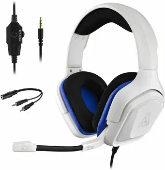 

THE G-LAB earphones COBALT-WHITE-Black-PC, PS4 and XBOX SWITCH (KORP-COBALT-W) free expedited shipping