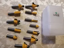 Router-Bit-Set Trimming Milling-Cutter Cutting LAVIE Straight Tungsten Carbide 8mm MC02006