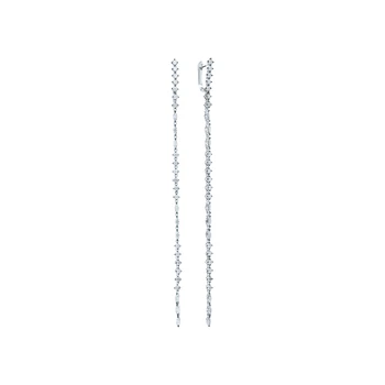 

Silver earrings with cubic zirconium sunlight sample 925
