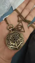 Watches Pendant-Chain Necklace Analog Retro Mens Bronze Women Relogio Quartz with Gifts-Accessory