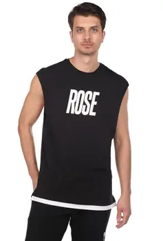 

Rose Printed Sleeveless Men 'S T-Shirt