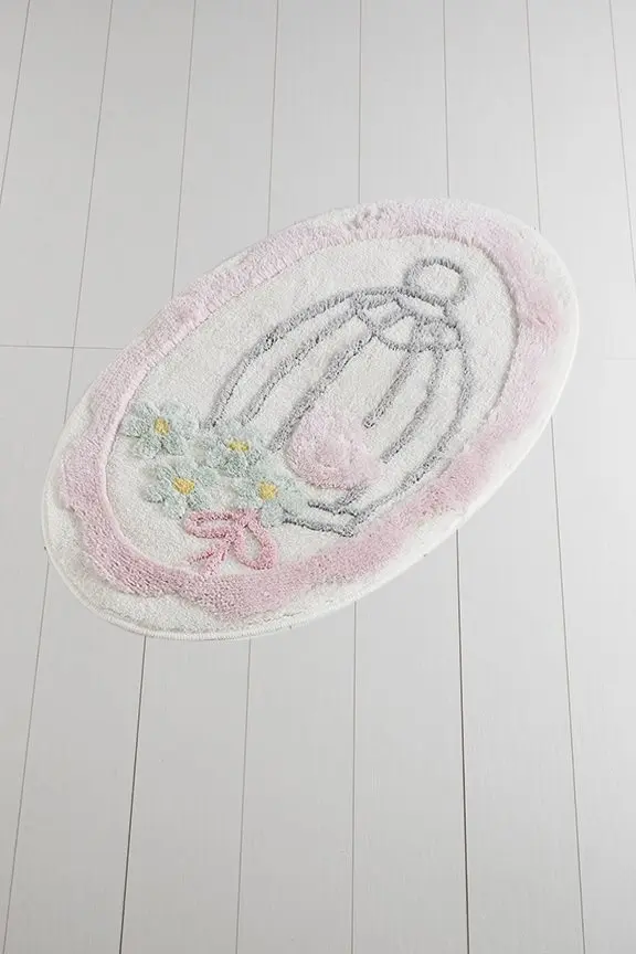 Коврик для ванной-коврики | коврик для ванной нескользящие Противоскользящие коврики Сладкая розовая птица 60X100 см