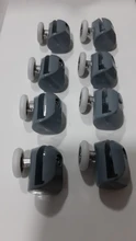 Juego de 4 Uds. De polea de cabinas, Roller para ducha, corredores, ruedas, poleas de 20mm/22mm/23mm/25mm/27mm
