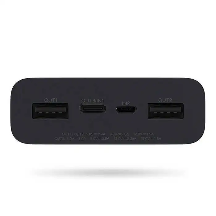 Внешний аккумулятор XIAOMI ZMI Power Bank 20000mAh 2 way fast charging digital display (27W) (черный)|Зарядные
