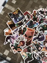 10/50/100 unids/set demonio asesino Kimetsu no Yaiba Mugen Ressha-Gallina pegatinas para los Fans de motocicleta bicicleta portátil monopatín calcomanías