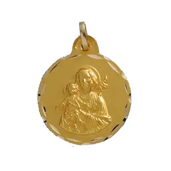 

Gold medal 18 k pure san jose 21 mm 3 grams