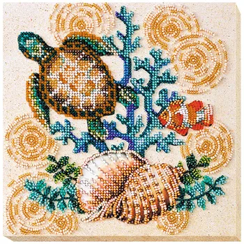 

Amv-030 set for embroidery with beads 'Marine gitel' 20*20 cm