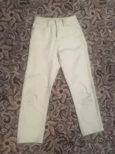 White Jeans Denim Pants High-Waist Woman Spring-Meters Loose Nine Ankle