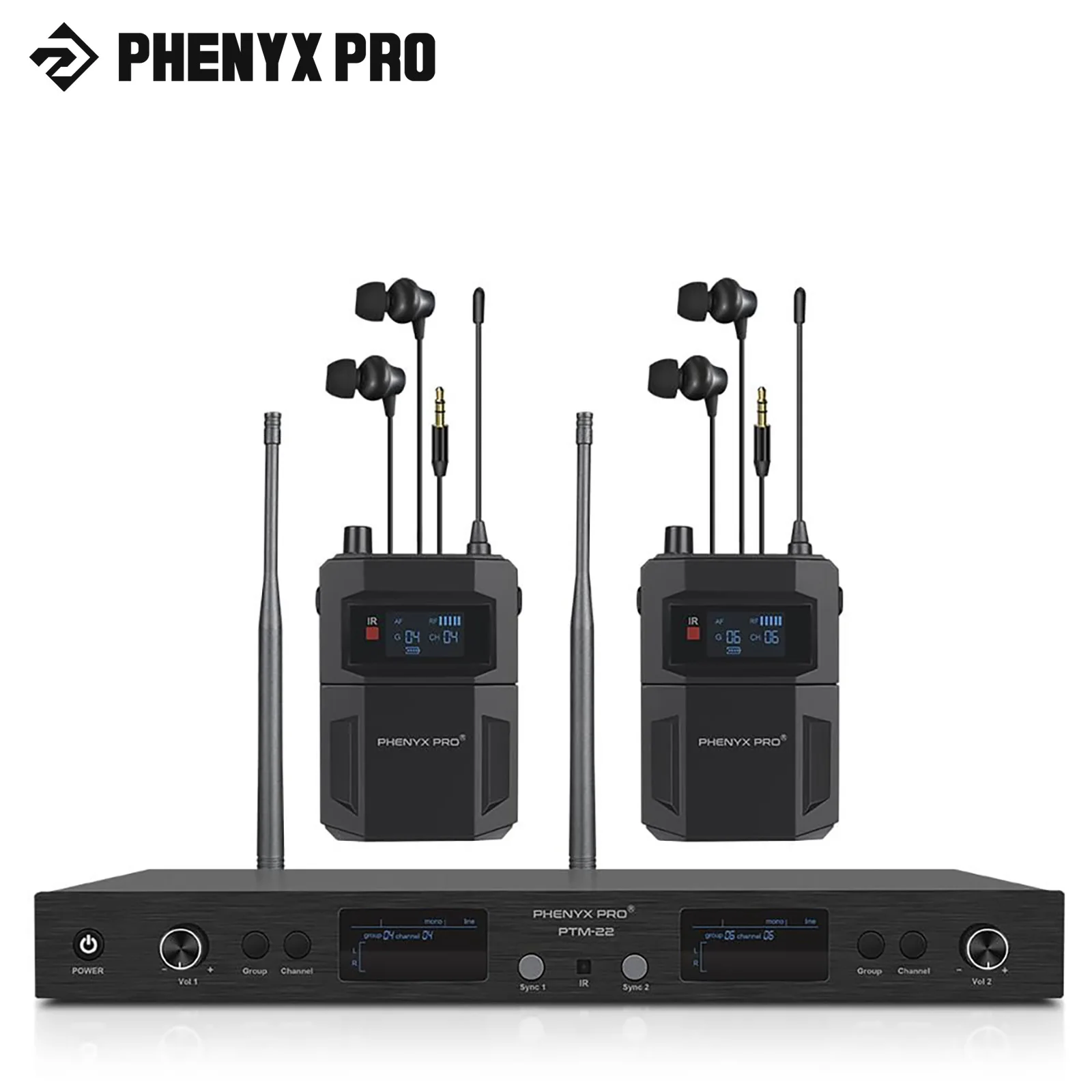 PhenyxProPTM22UHFMonoDualInEarMonitorWirelessSystemwith