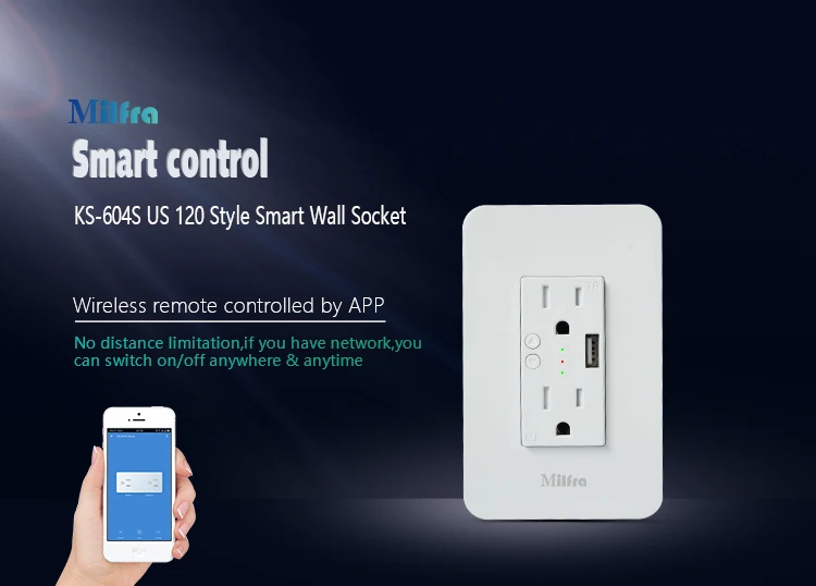 Remote Control Outlet Power Socket Receptacle US Plug 120V for