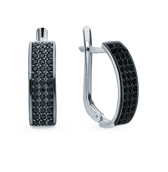 

Silver earrings with cubic zirconia sunlight sample 925