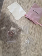 ANENJERY-pendientes de arco circular de Plata de Ley 925, joyería Retro Simple, regalo de San Valentín para pareja, S-E1373 al por mayor