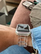 Bracelet Watchband-Accessories Apple Watch Newest-Strap Transparent 40mm 44mm 38mm 42mm