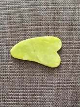 Gua sha-masajeador Facial de Jade Natural, tablero raspador Facial, Guasha, meridiano, relajación muscular, estiramiento de la piel, espátula fina