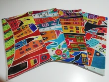 Cushion-Cover Pillowcase Decorative Linen 45--45cm Retro Rural Car Color-Cities Hand-Painted