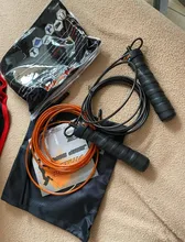 Cuerda para saltar de Crossfit, velocidad y ponderado, cuerda de saltar de alambre ajustable con esfera de Cable Extra, rodamientos, Mango antideslizante,comba crossfit ejercicio en casa deportes y fitnes