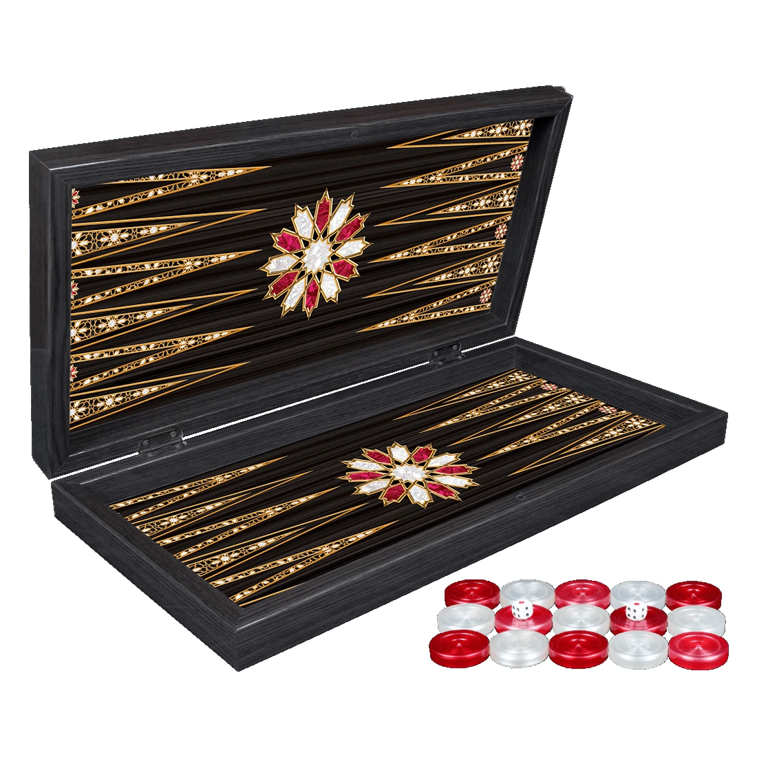 Orient Wooden Big Size Luxury Backgammon Board Set With Stamp Dice Checkers Family Game Deck Gift Chess Draugh - Chess Games AliExpress