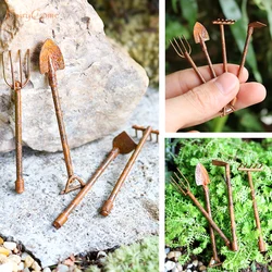 Miniature Animal Figurines Resin Fairy Garden Set Collection Accessories (Tools)