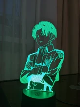 Table-Lamp Light Cool Ackerman-Figure Night-Light Titan Attack Acrylic Home-Room-Decor