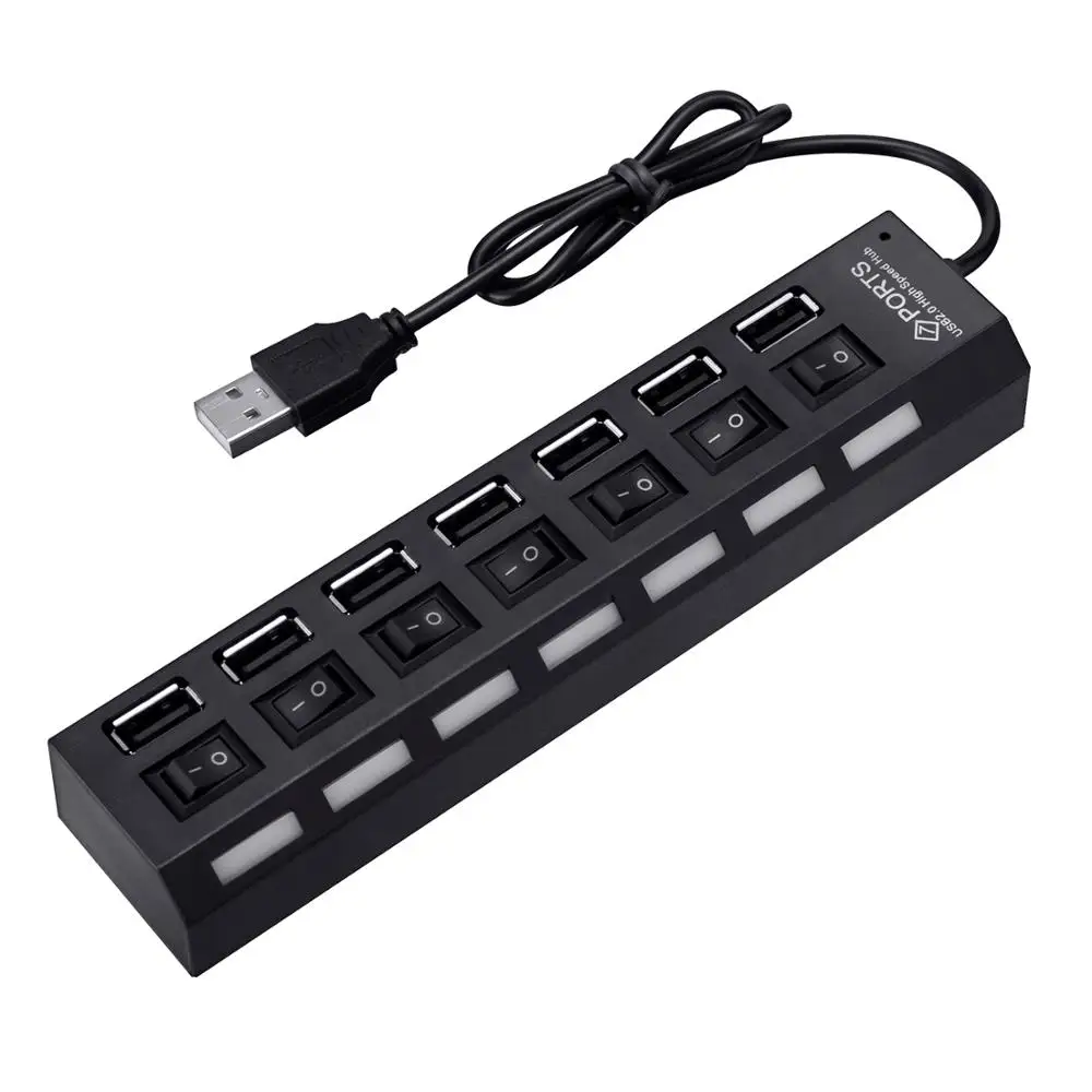4/6/7 порт многопортовый USB настенное зарядное устройство Настольный usb-хаб