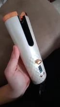 Rizador de pelo automático inalámbrico, rizador de pelo recargable por USB, rizador de pelo de cerámica con pantalla LCD