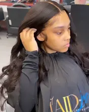 La onda del cuerpo de la peluca de encaje Frontal pelucas 28 30 pulgadas de largo T parte ondulado brasileño cuerpo onda de encaje frente pelucas de cabello humano para las mujeres