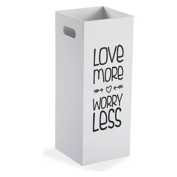 

Umbrella stand Love More Worry Less MDF Wood (21 x 53 x 21 cm)