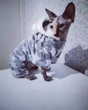 Autumn Winter Warm Pet Cat Costume for Cats Soft Fleece Dog Cat Clothes Kedi Katten Mastomas