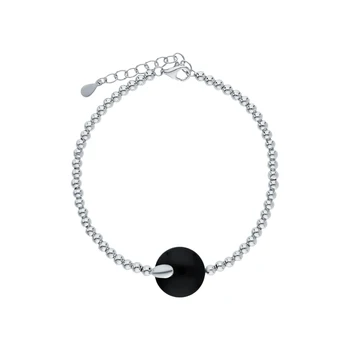 

Silver Bracelet with Onyx sunlight sample 925 Jewelry set