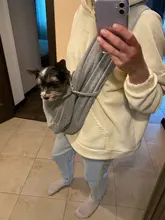 Pet portador de perro cachorro bolso para los transportistas mochila Manos libres cabestrillo para perros, gatos, conejito de algodón transpirable mochila portamascotas grande
