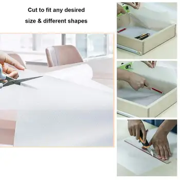 

DIY Waterproof Moisture-proof Cabinet Pad Oil-Proof Non-Slip Easy Clean for Household Supplies Cabinet Drawer Pad Free Cutting