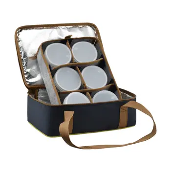 

Thermal bag aquatic c-42c with cans for dips and nozzles (6 pcs.), Blue c-42c
