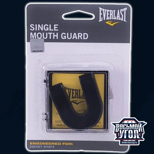 КАПА ОДНОЧЕЛЮСТНАЯ EVERLAST SINGLE BLACK Капы | Спорт и развлечения